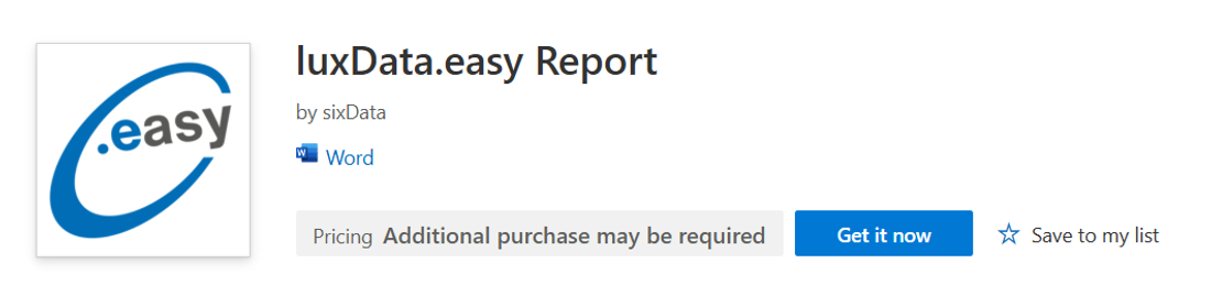 Word Add-in for luxData.easy – Create reports directly in Microsoft Word